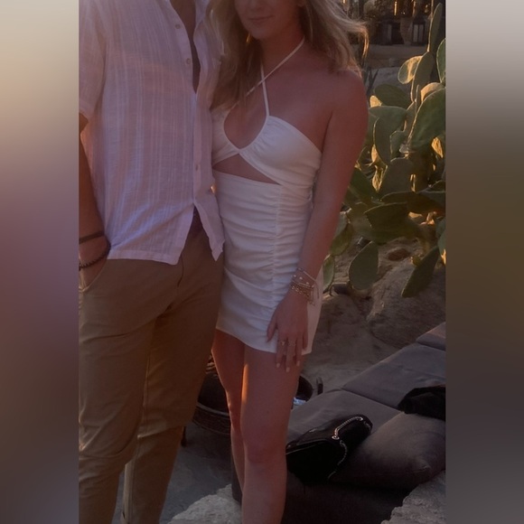 White Zara halter dress - Picture 2 of 6